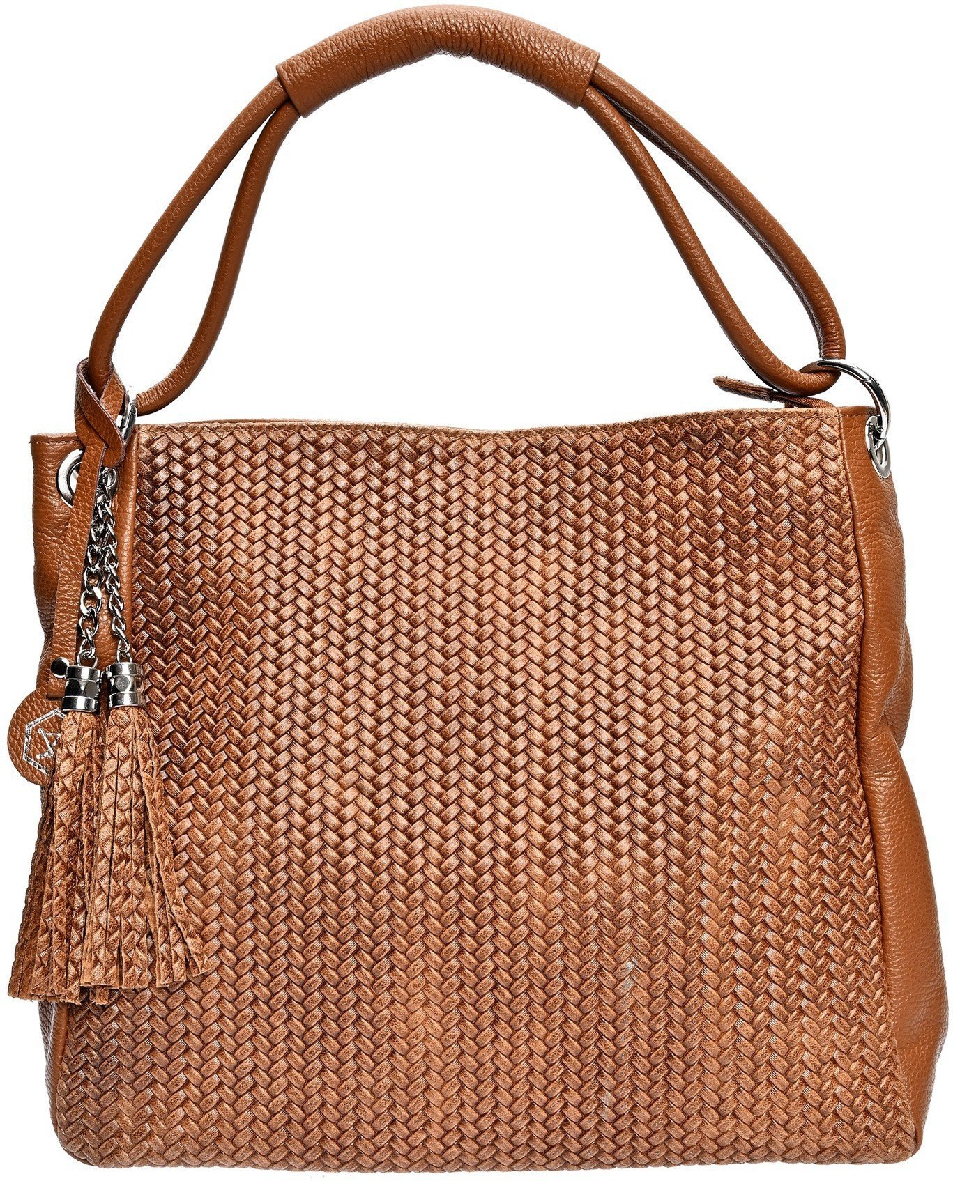 Luisa Vannini Braune Ledertasche