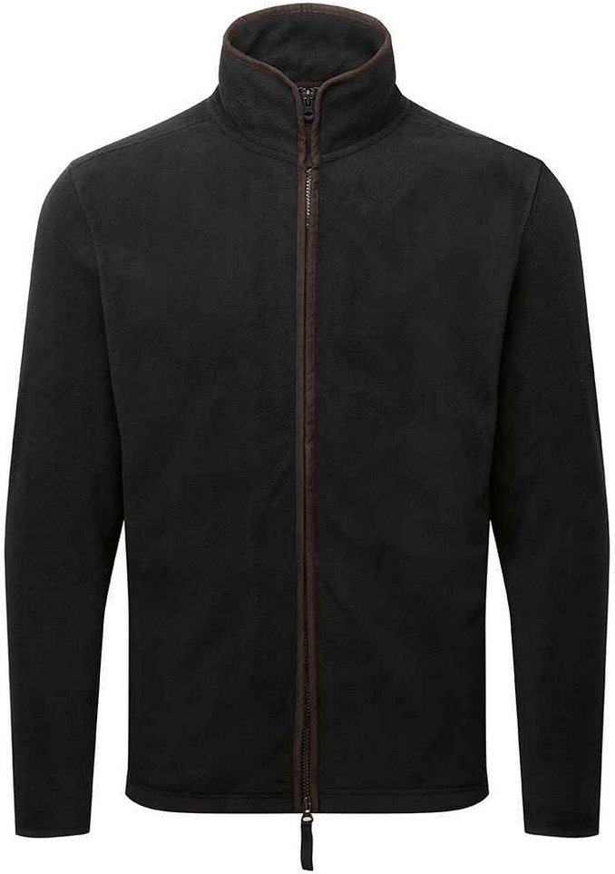 Premier Mens Artisan Fleece-Jacke (Schwarz/Braun)