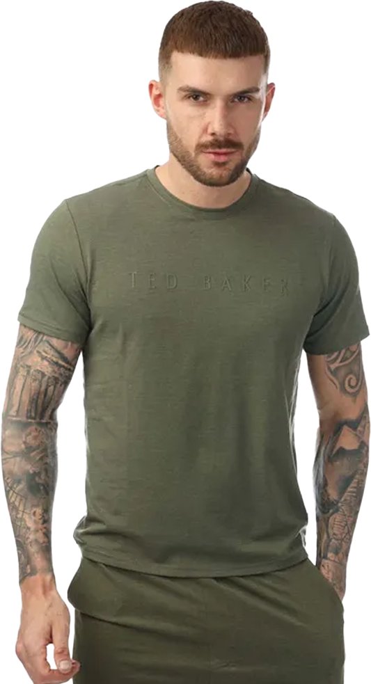 Ted Baker - T-Shirt Rundhalsausschnitt für Herren (Khakigrün)