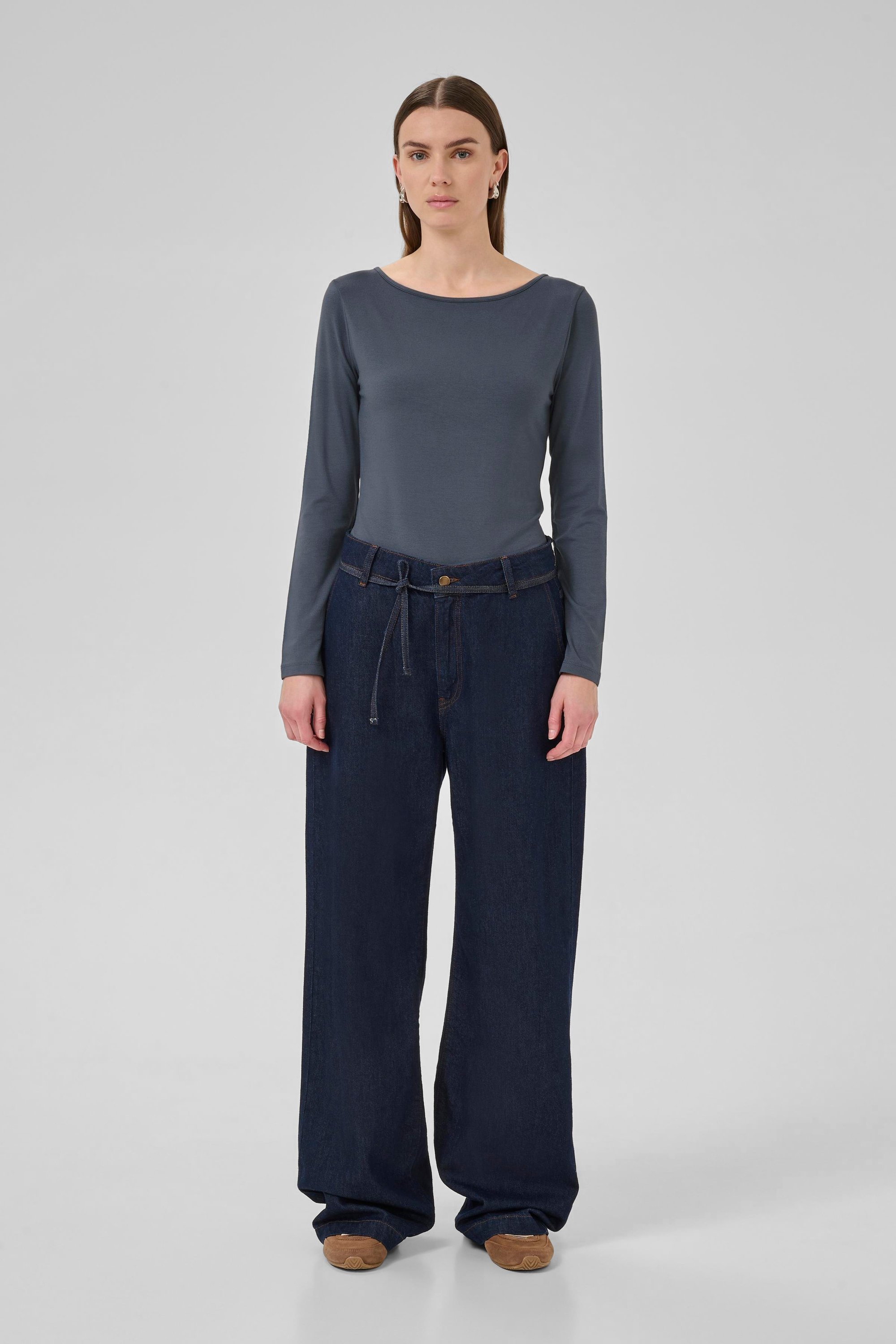 Langarm-Bluse VistaMW Langarm-Bluse Slim/ Regular fit grey