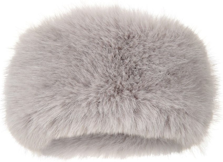 Mountain Warehouse Damen Faux Fur Thermo Stirnband (Grau)