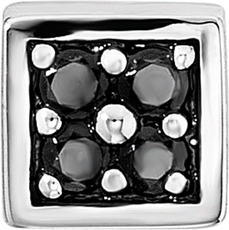 cai Single-Ohrstecker 925 Sterling Silber rhodinert Spinell