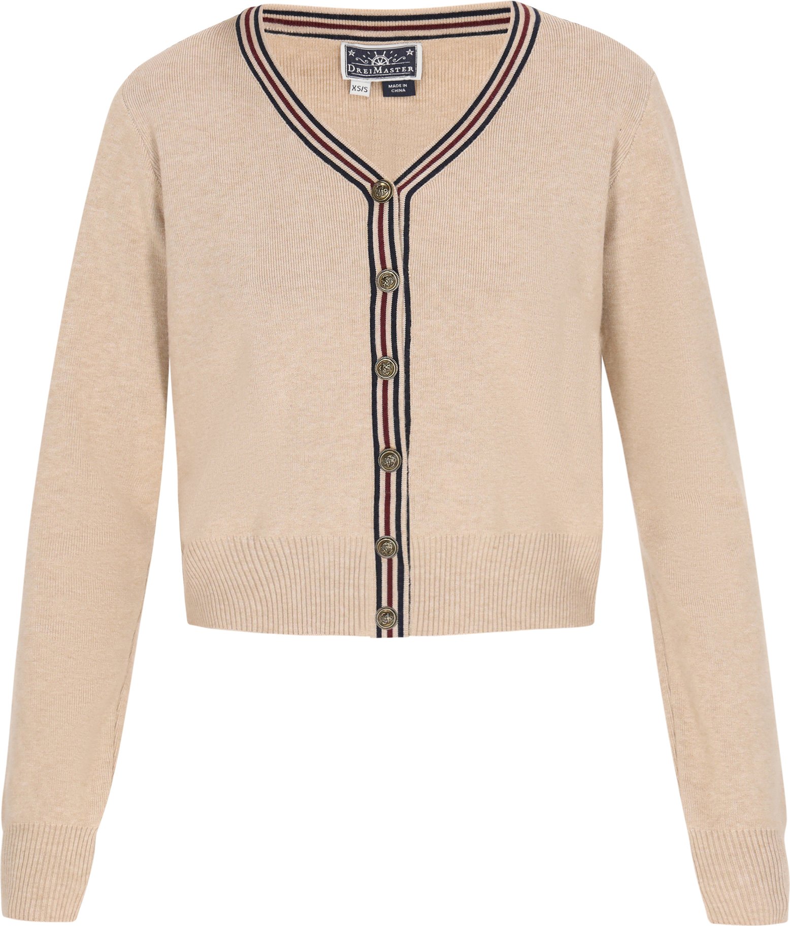 Dreimaster Strickjacke Frauen Beige