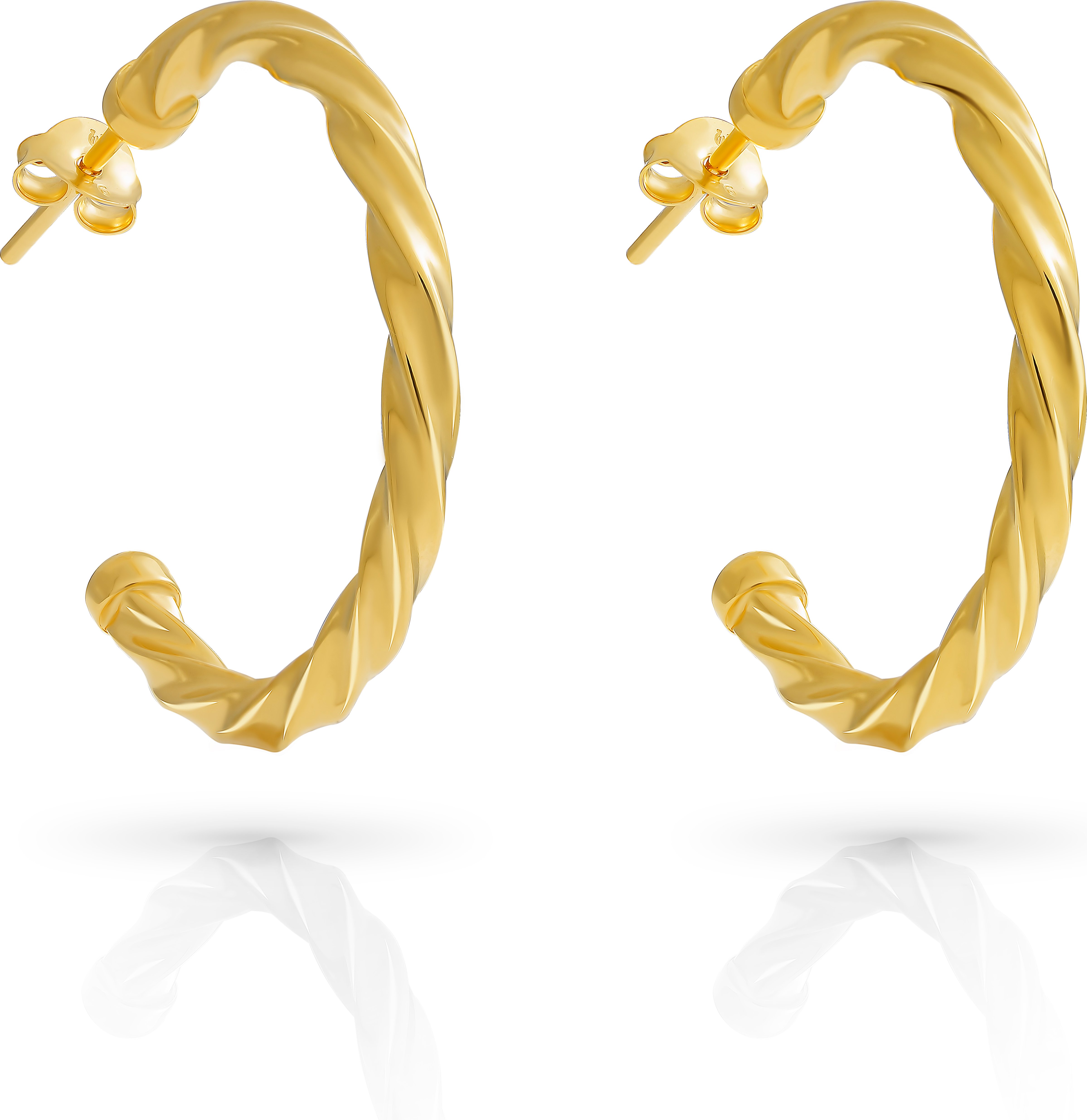 Orphelia 'Beverly' Creolen für Damen, 925 Sterlingsilber, Gold ZO-7554/G