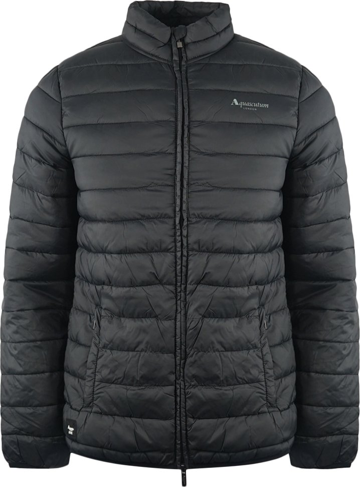 Aquascutum London Logo Schwarz Active Jacke