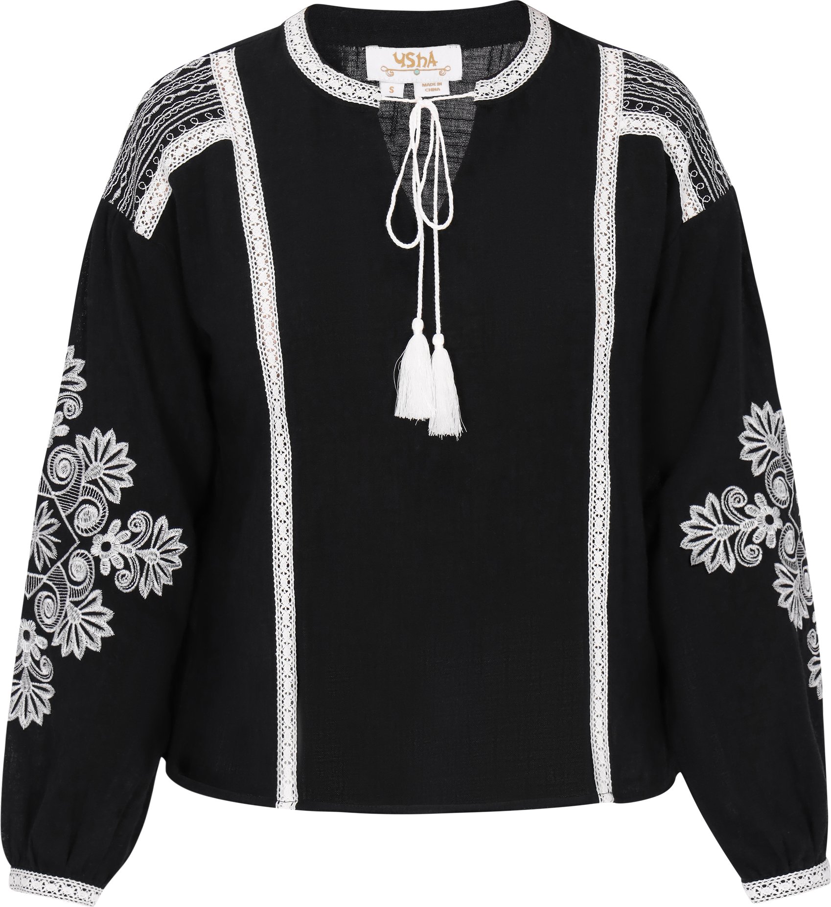 usha Bluse Frauen Schwarz