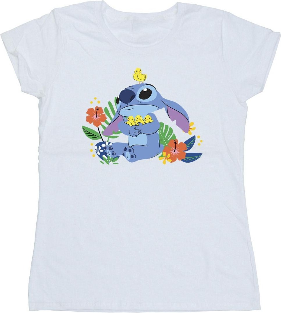 Disney - "Lilo & Stitch Birds" T-Shirt für Damen (Weiß)