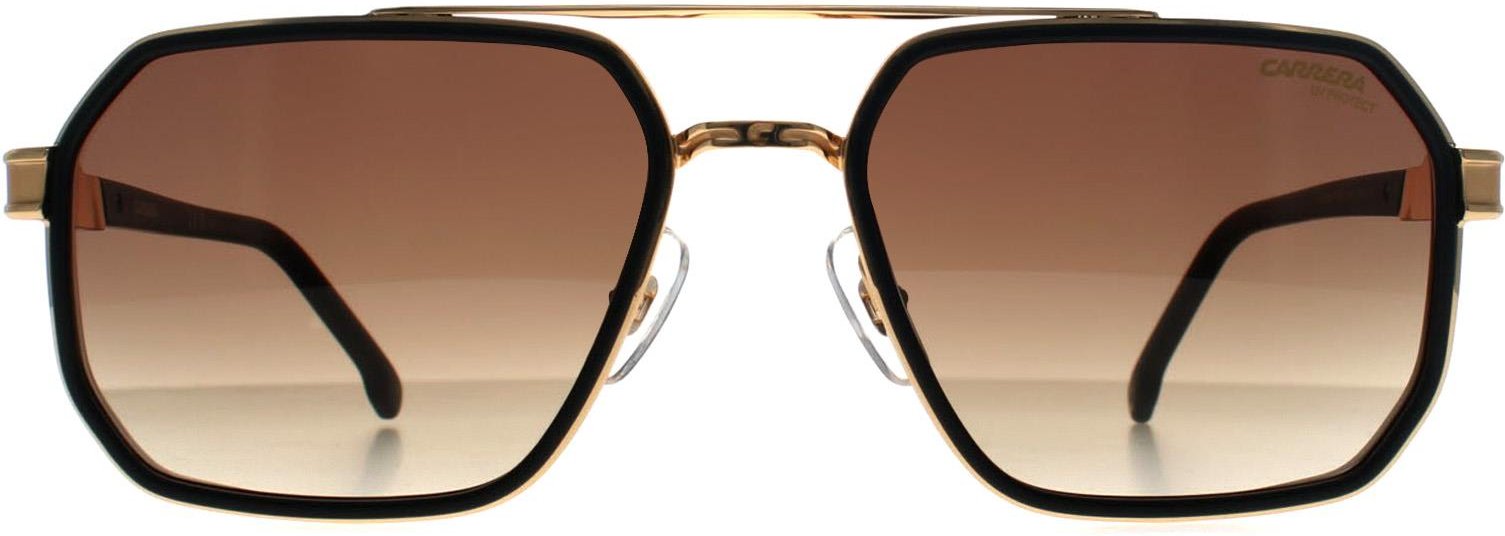 Carrera Rectangle Mens Matte Schwarz Gold Schwarz Braun Grün Anti Reflex 1069/S