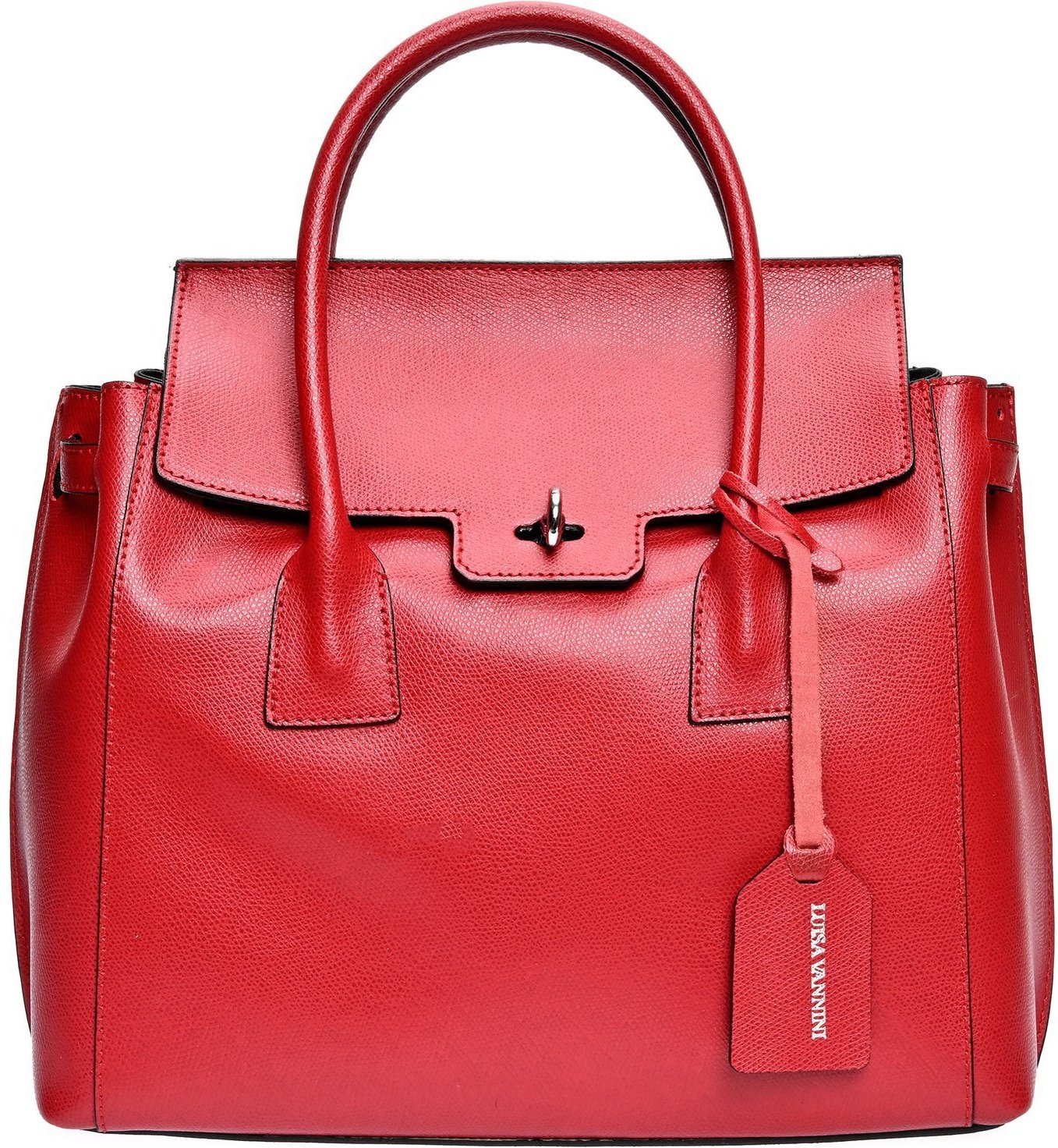 Thumbnail - Luisa Vannini Rote Lederhandtasche