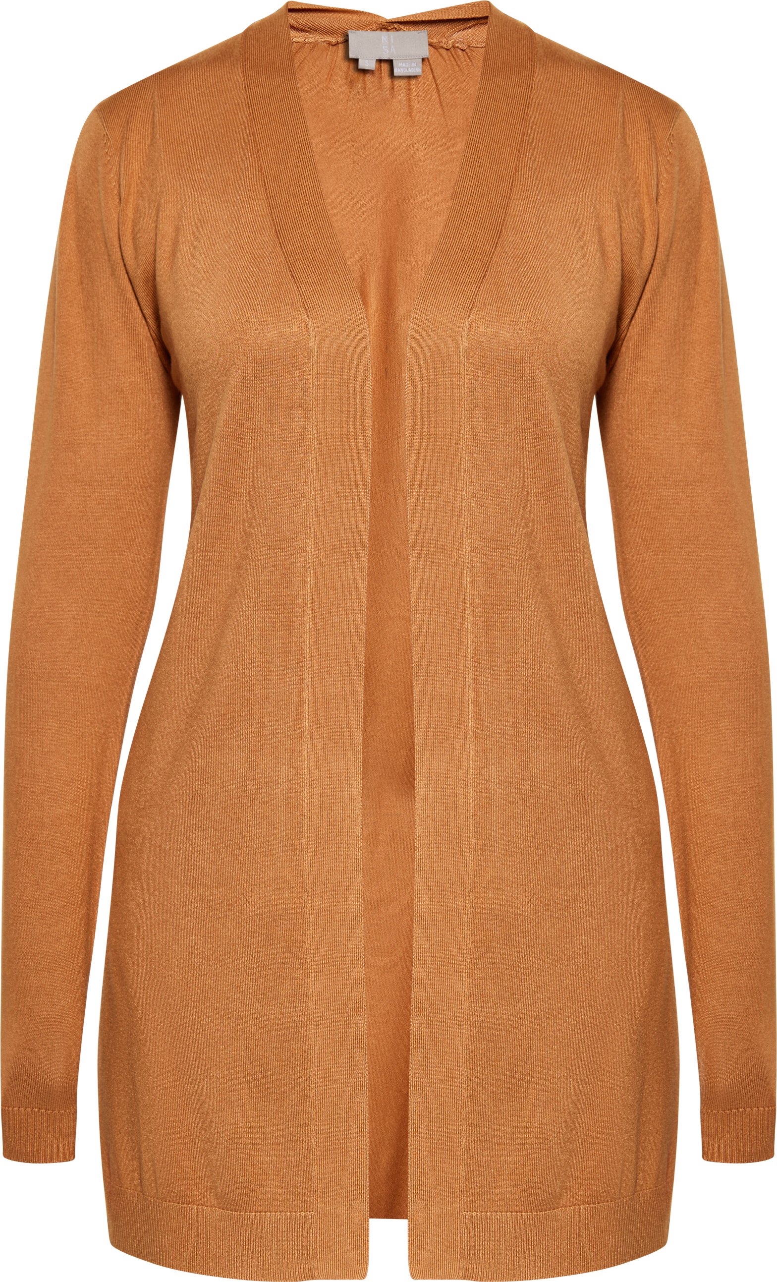 RISA Strickjacke Damen Kamel