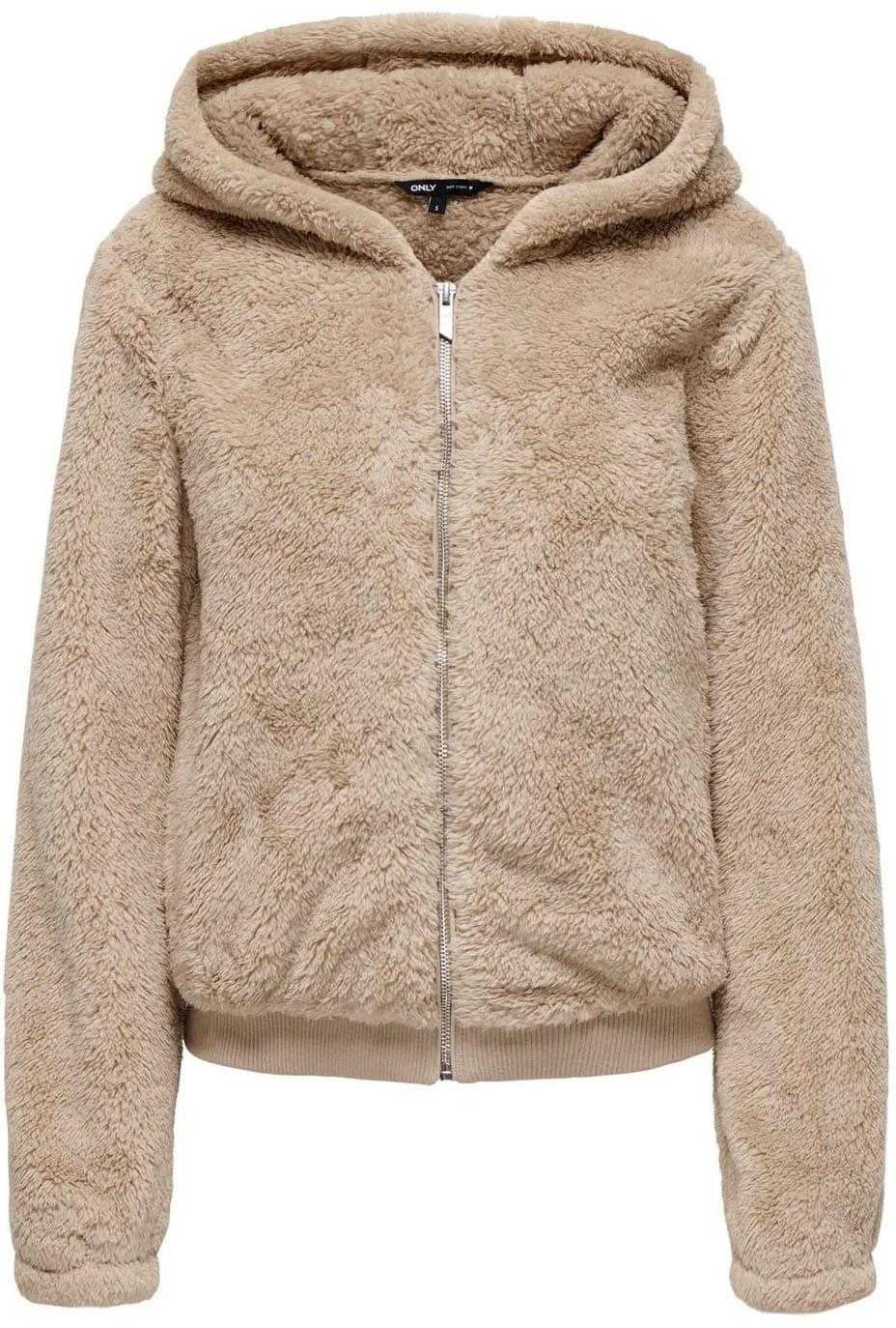 Only - "Newanna" Jacke für Damen, Teddy-Stoff (Beige)