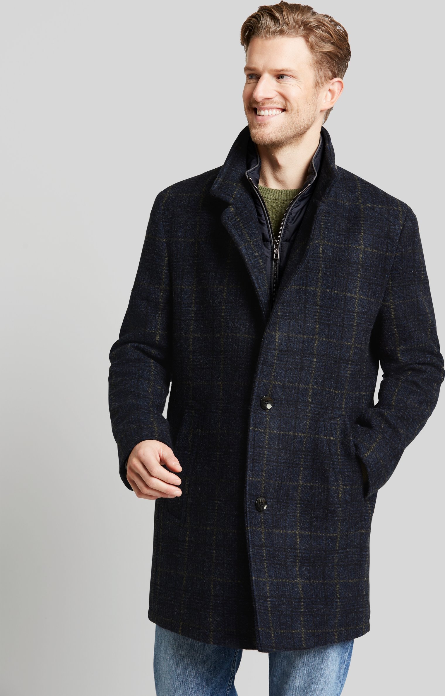 Bugatti Herren Mantel in klassischer Optik