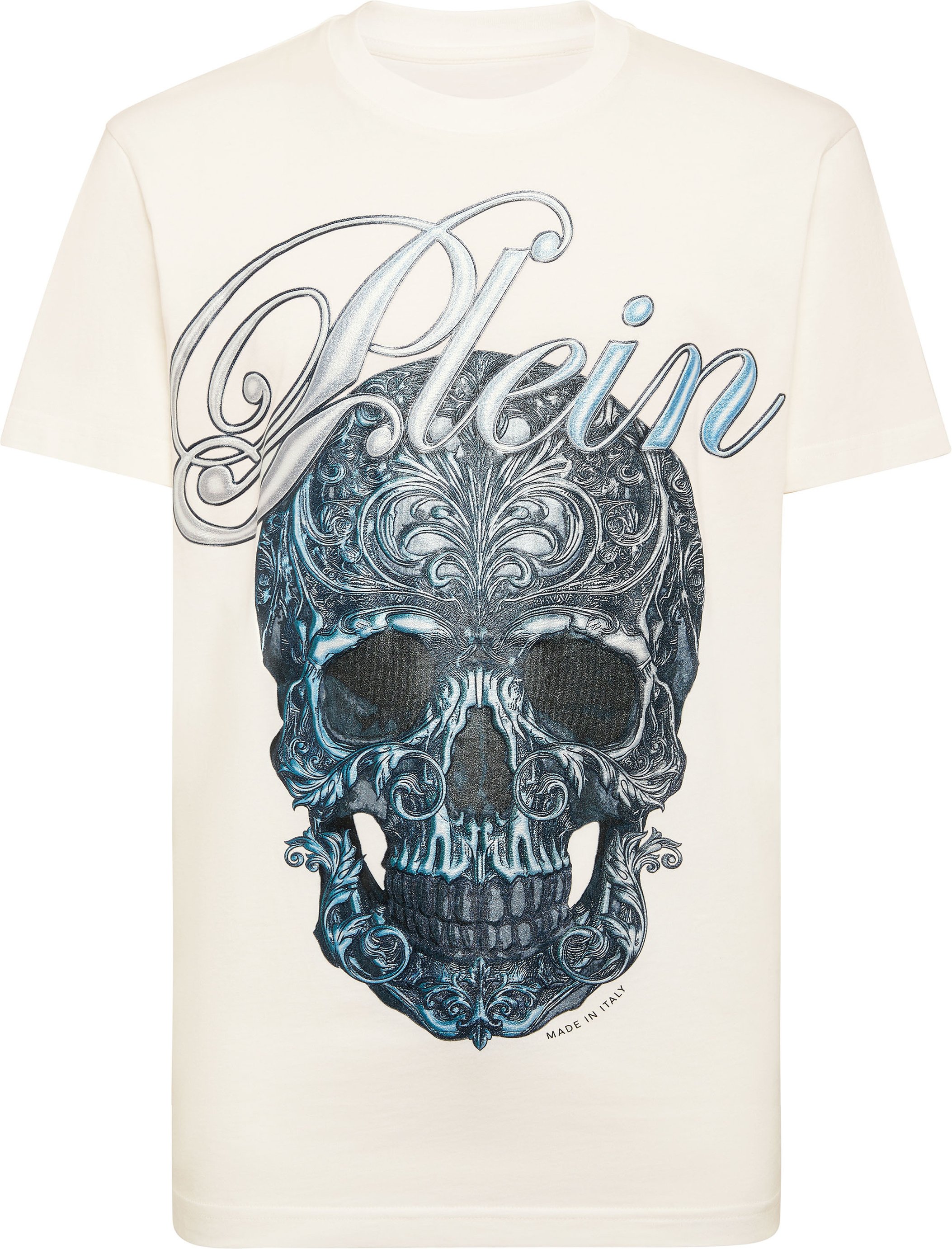 Round Neck T-Shirt Gradient Skull