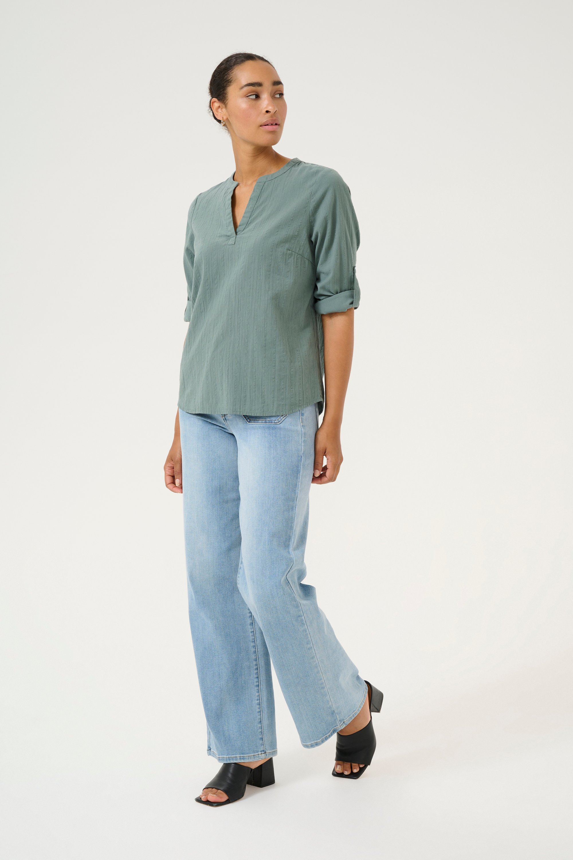 Langarm-Hemd Regular fit Balsam Green