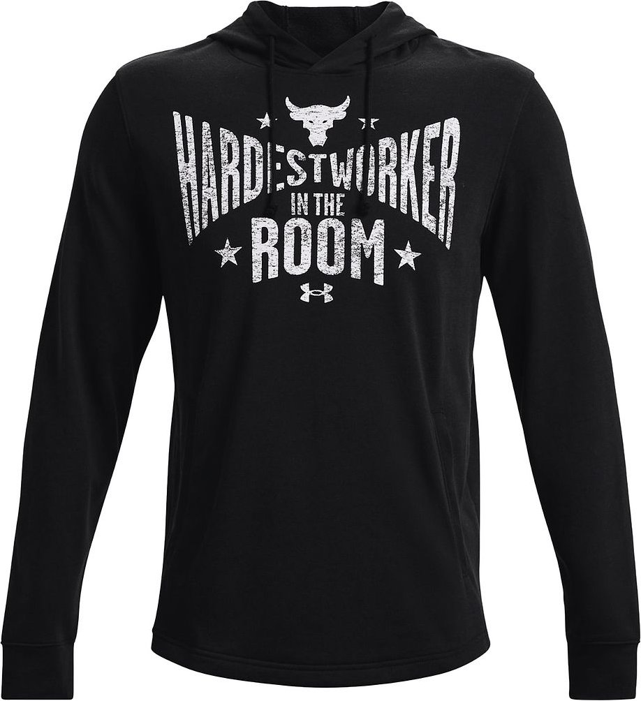 Under Armor Project Rock Mens Black Terry Hoodie