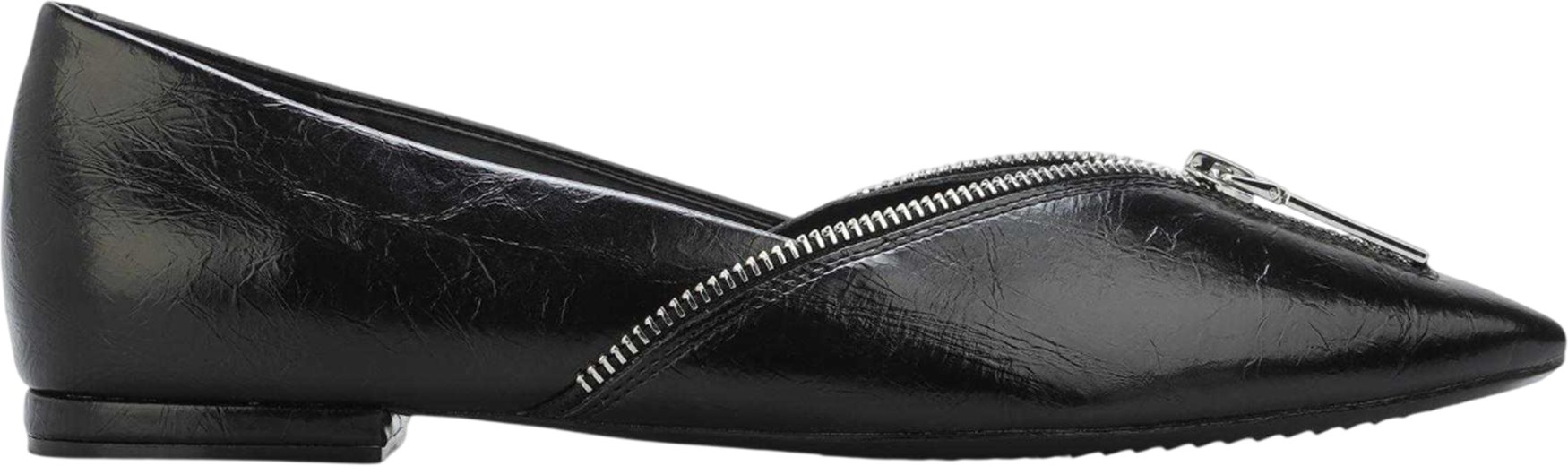 DKNY - "Cherith" Sandalen für Damen, Leder, Flacher Absatz (Schwarz)