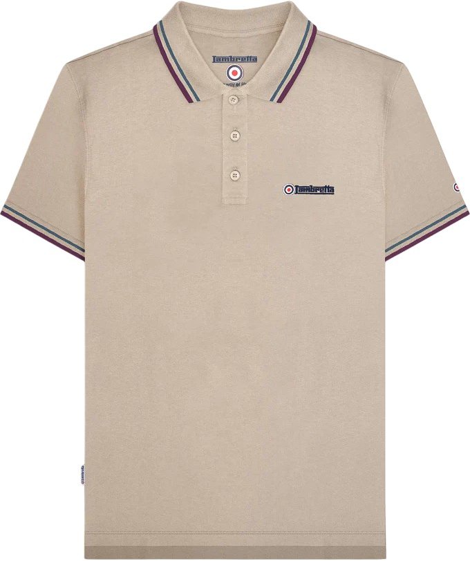 Lambretta - Poloshirt für Herren (Steinfarben/Mond/Ozean/Winterblüte)