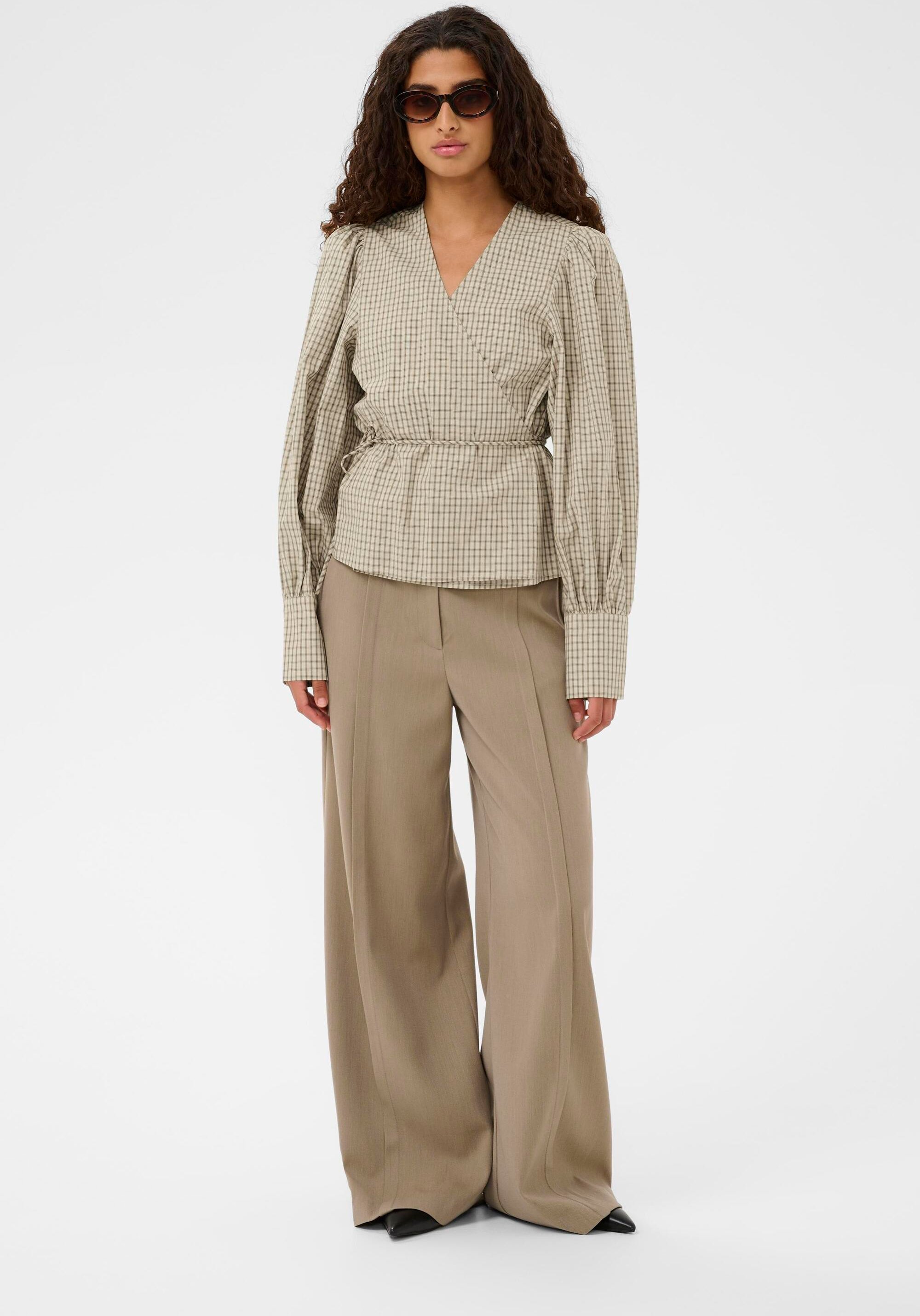 Langarm-Bluse SLSivah Langarm-Bluse Gerade Passform