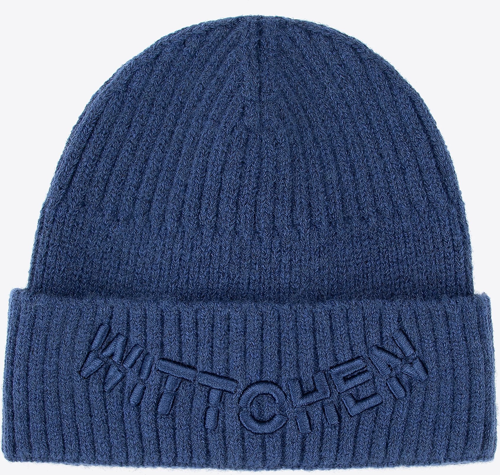 Wittchen Herren-Wintermütze mit gesticktem Logo, Marineblau, Acryl