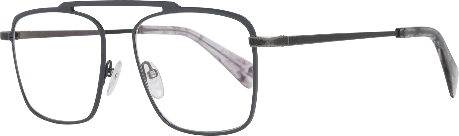 Yohji Yamamoto Montures optiques grises pour hommes