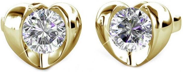 Simply Love Ohrringe - Gold und Kristall