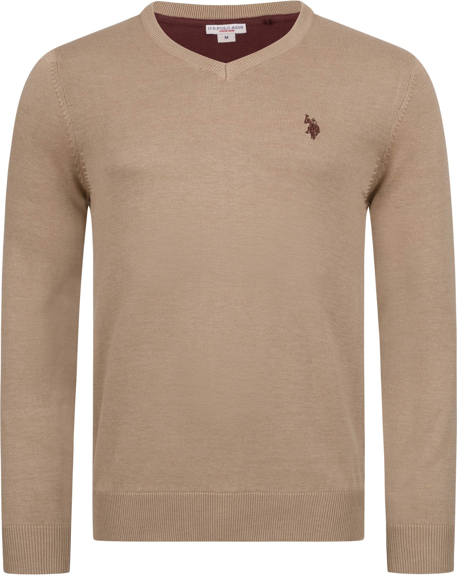 U.S. POLO ASSN. Herren V-Neck Pullover Classic Fit aus Baumwollmix