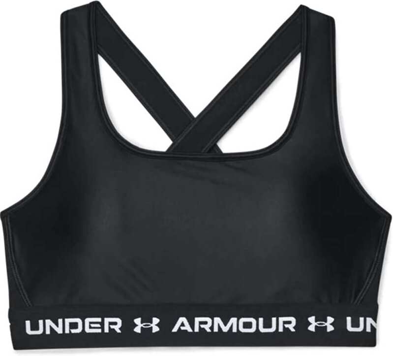 Under Armour Heategear ärmellose schwarzer Crossback Womens Sport Bra 1362612 001
