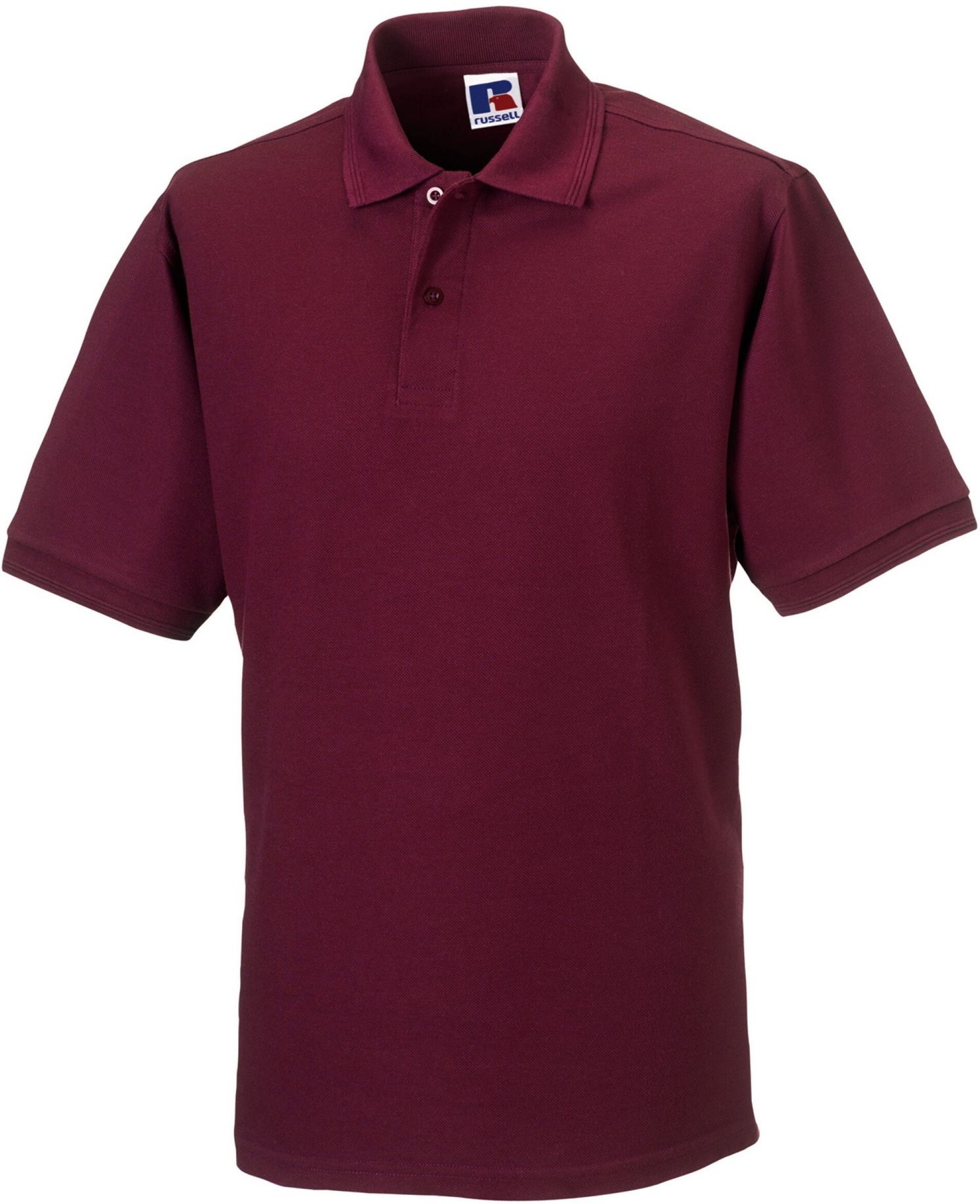Russell - Poloshirt Strapazierfähig für Herren (Burgunderrot)