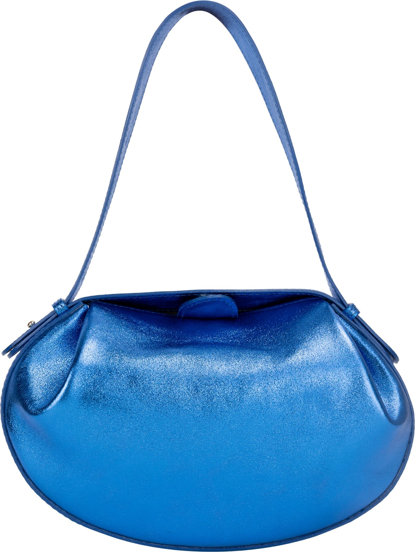 Faina Handtasche Damen Laminat elektrisch blau