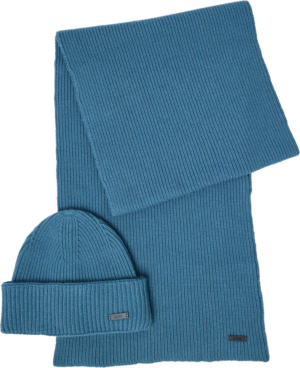 Boss - "Fantastico" Mütze Schal Set (Türkis)