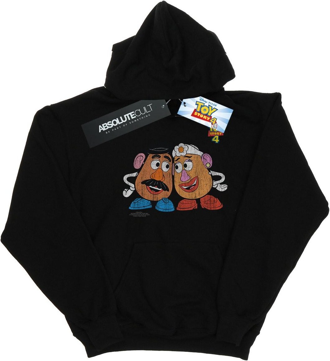 Disney - "Toy Story 4 Mr And Mrs Potato Head" Kapuzenpullover für Mädchen (Schwarz)