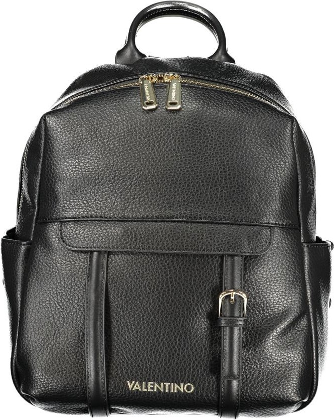 Mario Valentino Schwarzer Polyurethan Damen Rucksack
