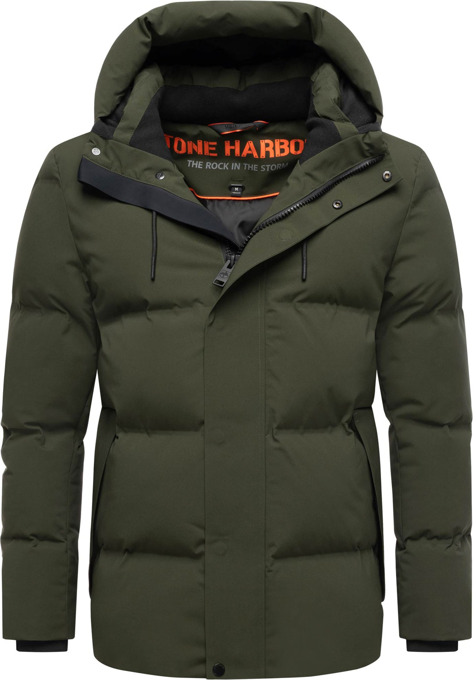Stone Harbour Herren Winterjacke Taviaan mit Fleecekapuze & winddichtem Design