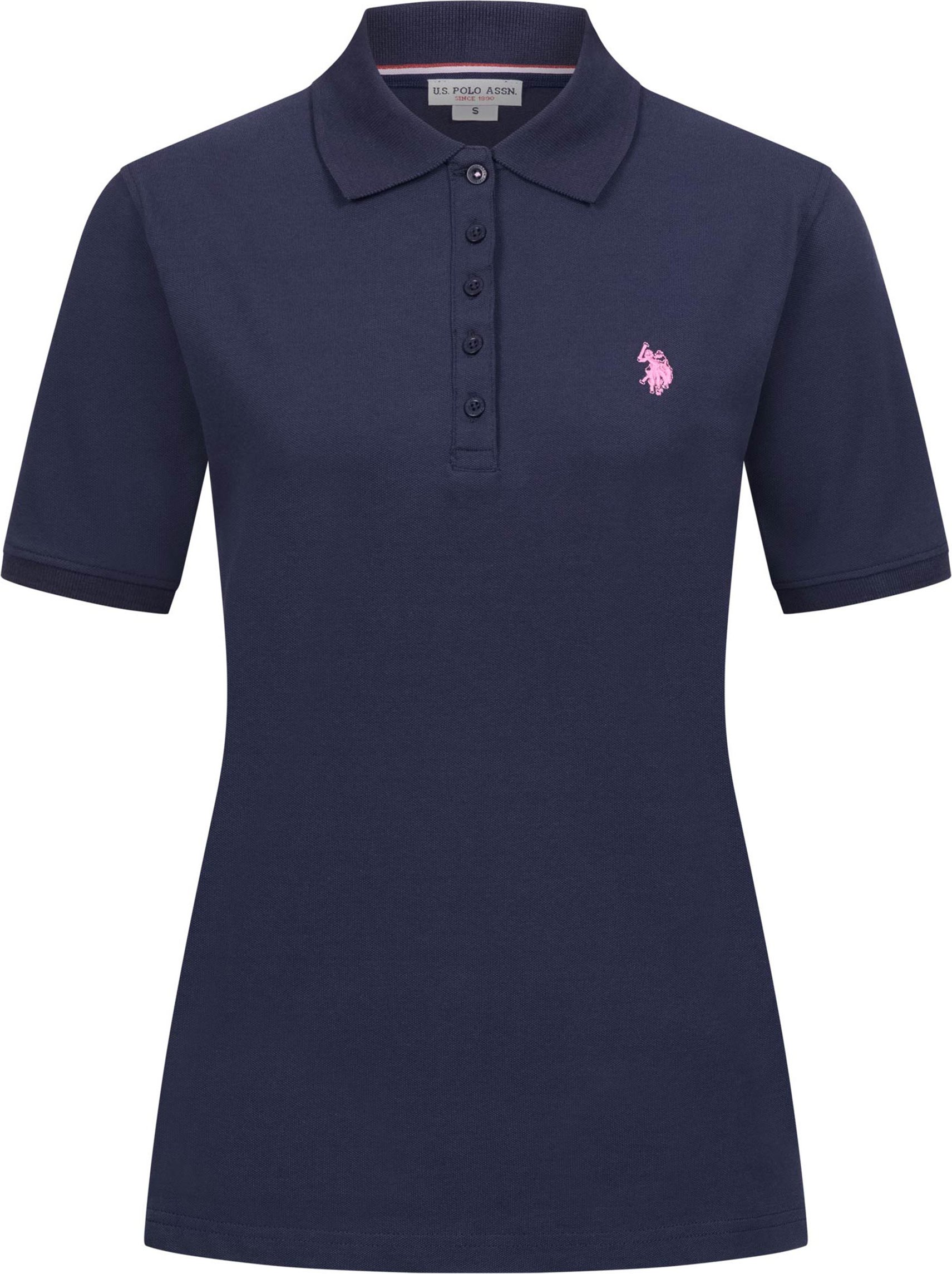 U.S. POLO ASSN. Damen Poloshirt kurzarm aus Baumwoll-Elasthan
