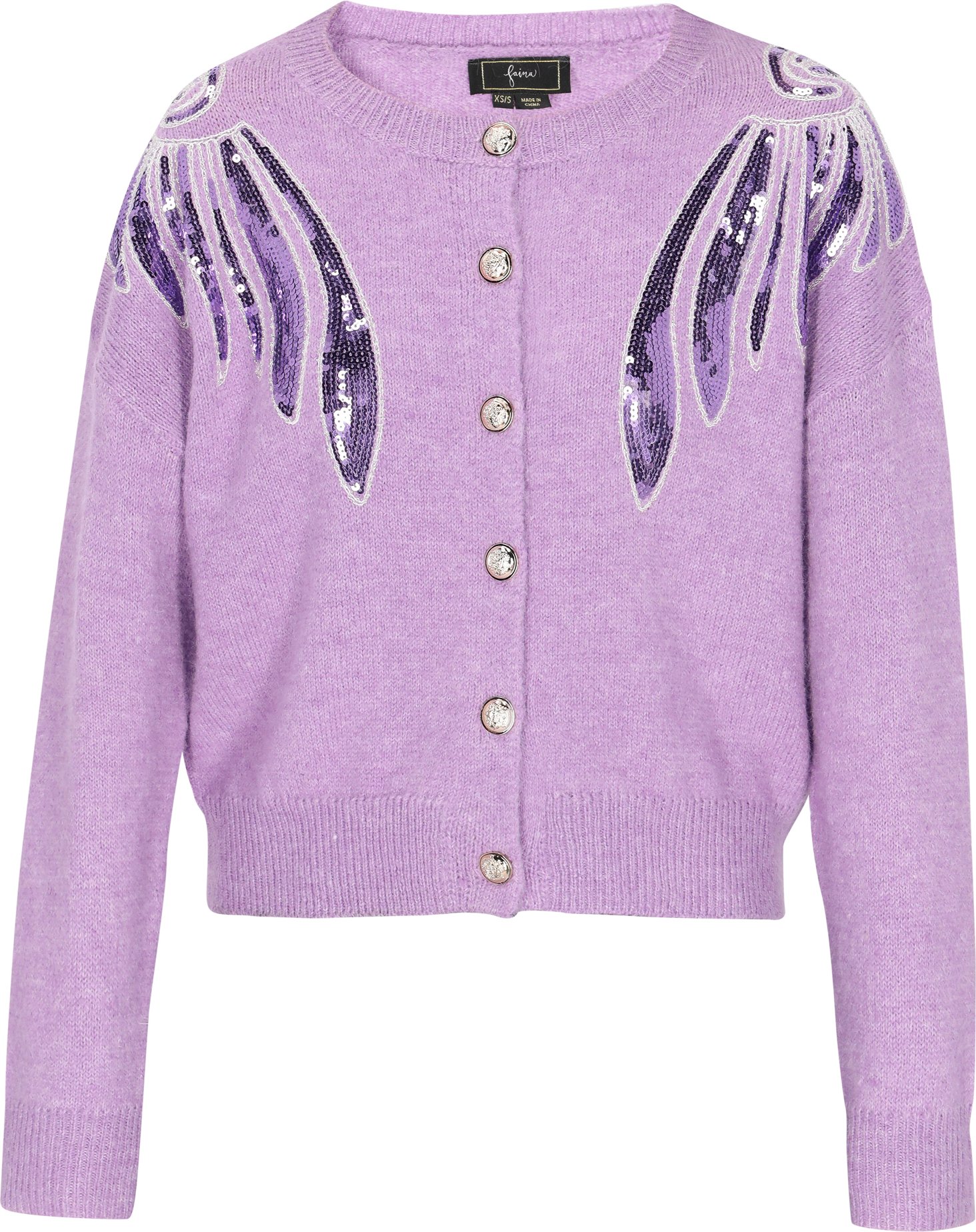 Thumbnail - Faina Strickjacke Frauen lila