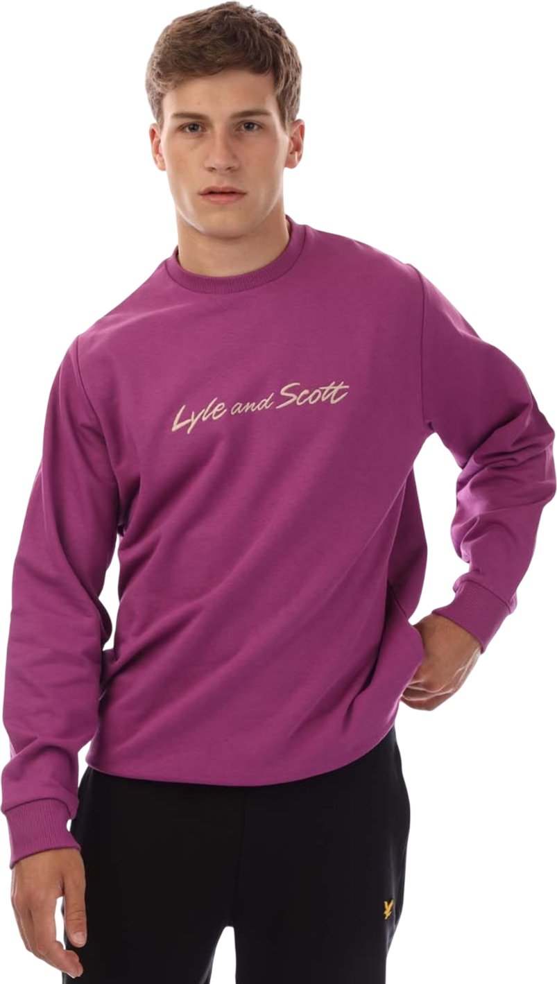 Lyle & Scott - Sweatshirt Schrift für Herren (Violett)