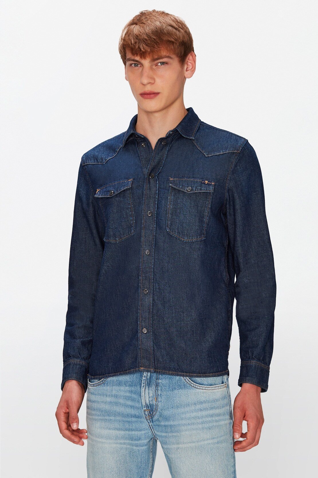 Herren Western Shirt