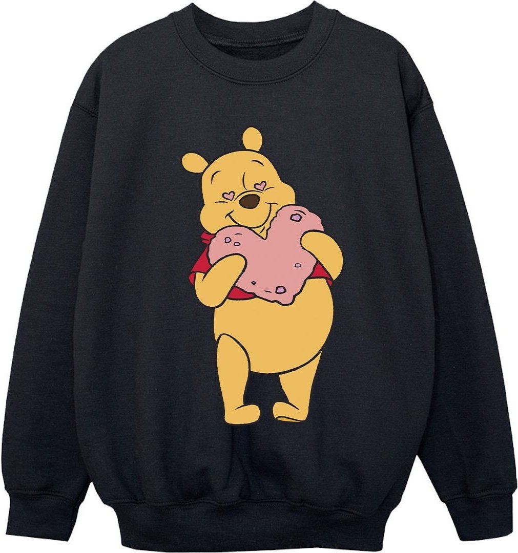 Disney - "Winnie The Pooh Heart Eyes" Sweatshirt für Mädchen (Schwarz)