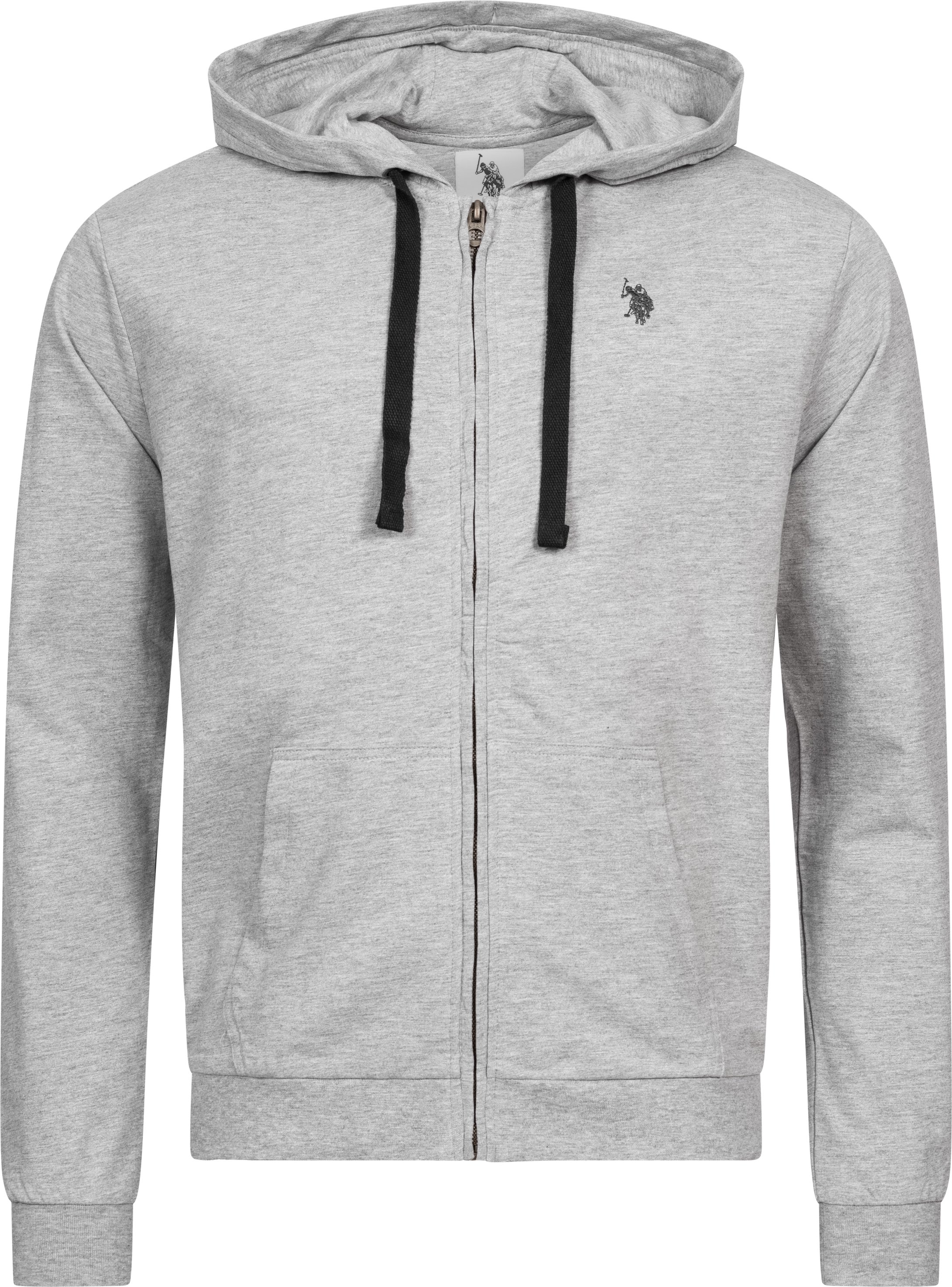 U.S. Polo ASSN. Sweatjacke mit Kapuze in Anthrazit
