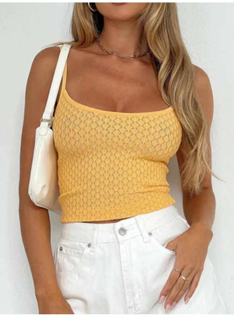 Damen Spitzen-Quadratausschnitt-Cami