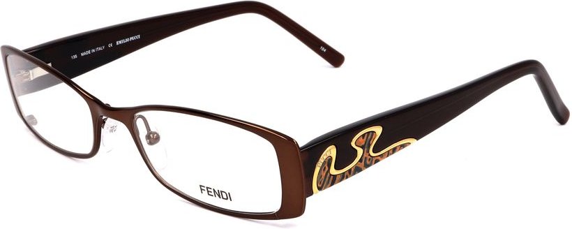 Fendi Sonnenbrille Braunes Leopardenmuster