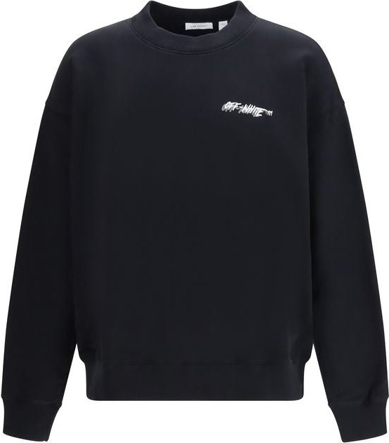 Off-White Schwarzes Baumwoll-Sweatshirt
