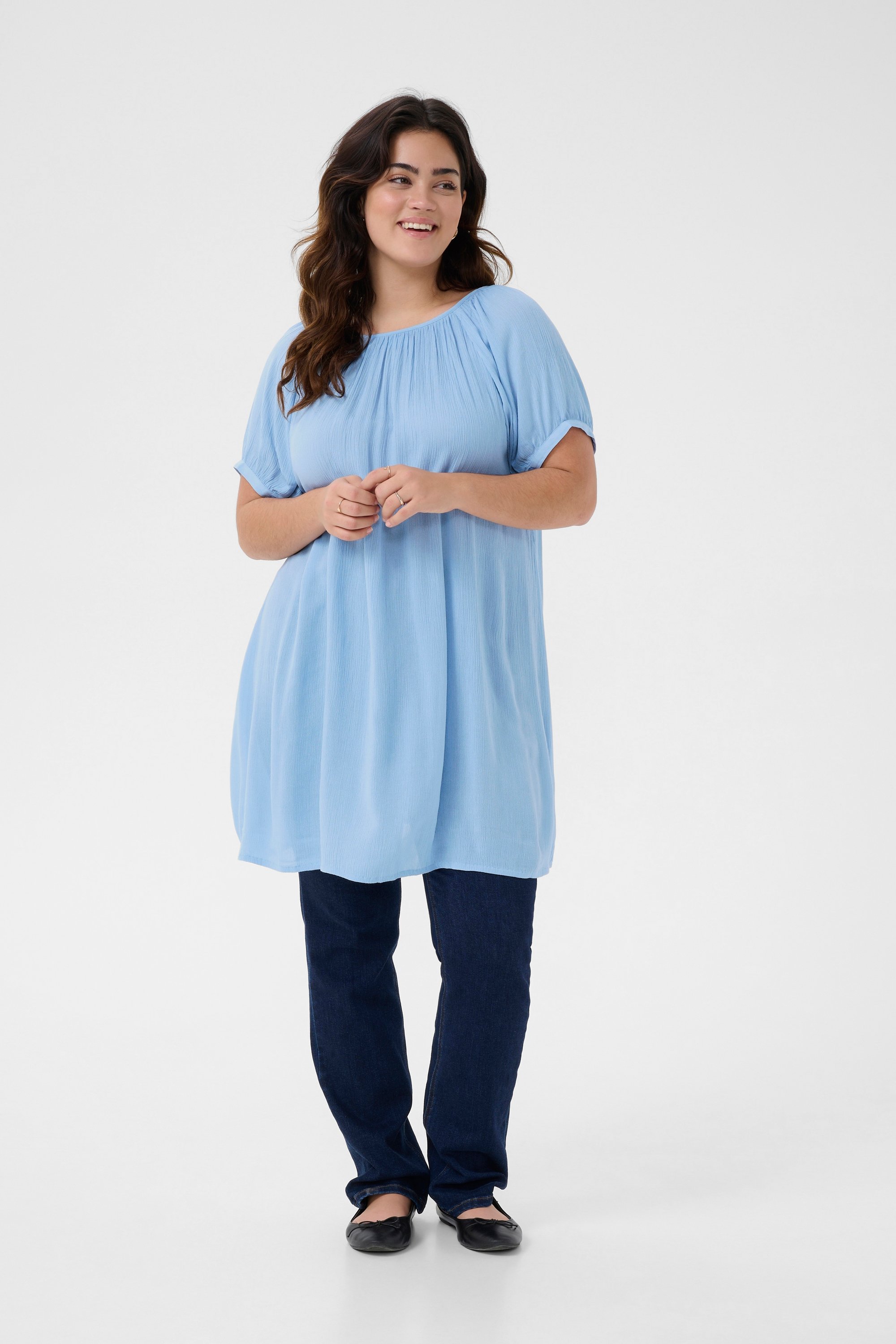 Thumbnail - Tunika A-shape blue