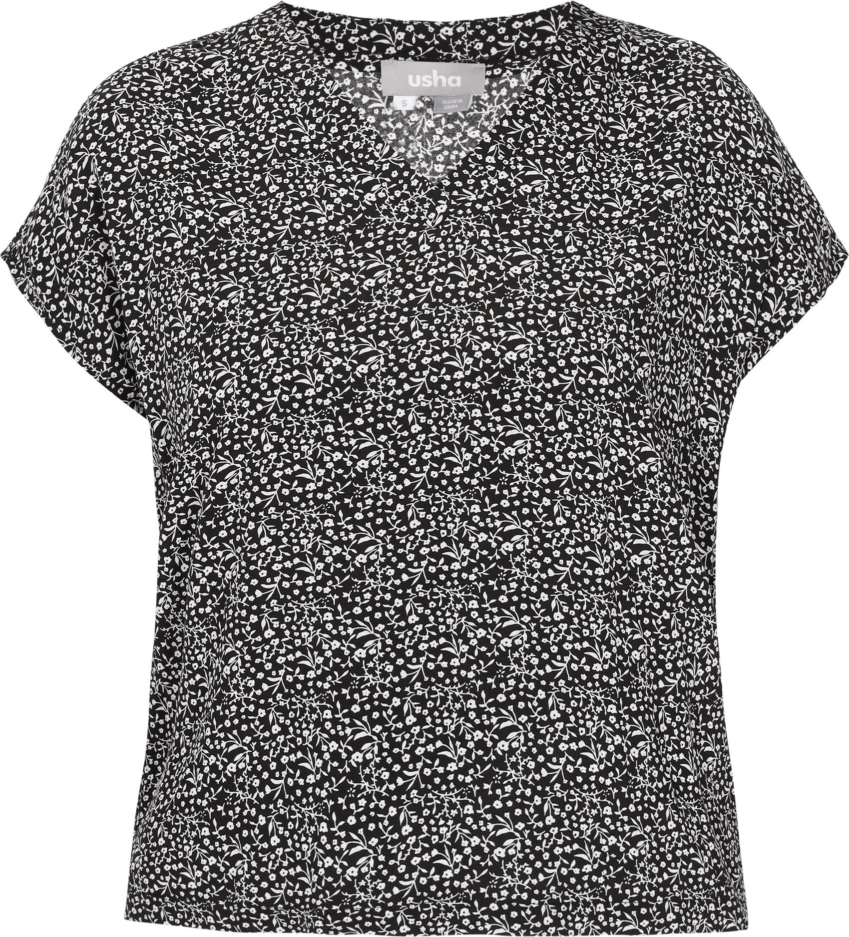 Thumbnail - usha Bluse Frauen schwarz-weiß