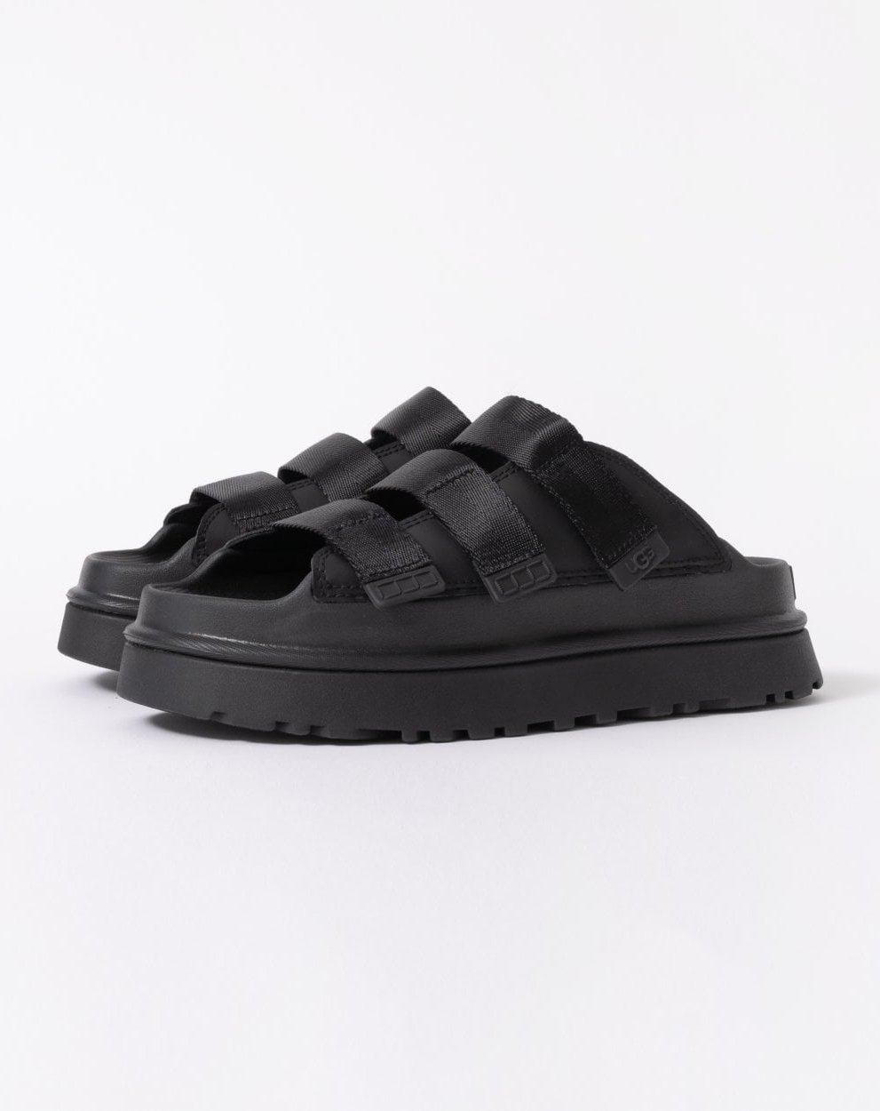 Goldenglow Sandale in Schwarz