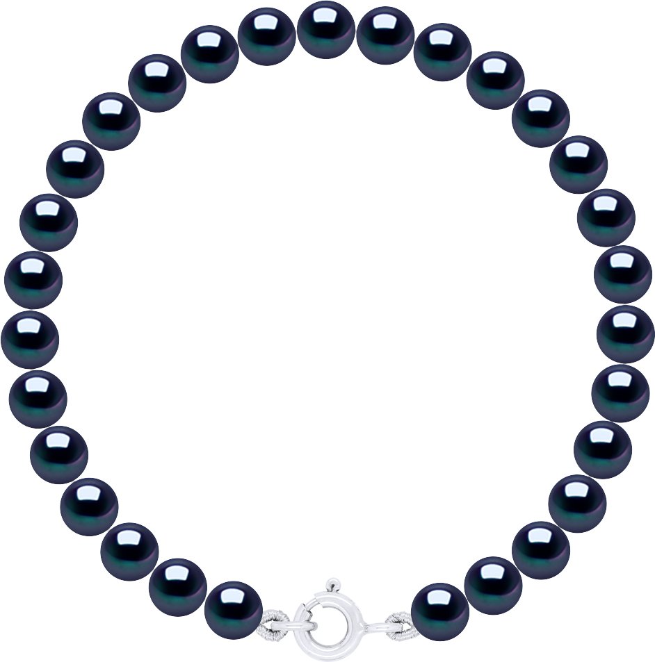 Armband aus echten Süßwasser-Zuchtperlen rund 5-6 mm