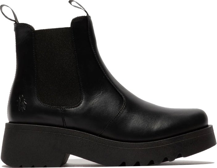 Fly London MEDI789, Damen Chelsea-Stiefel, Schwarz