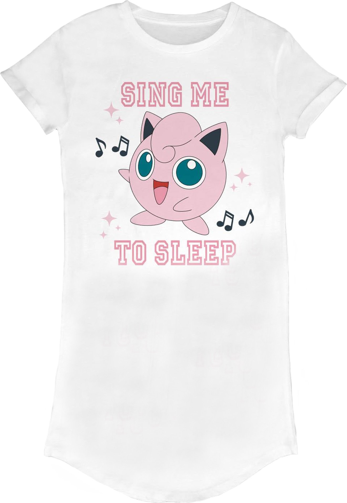 Pokemon - Robe t-shirt SING ME TO SLEEP - Femme (Blanc)