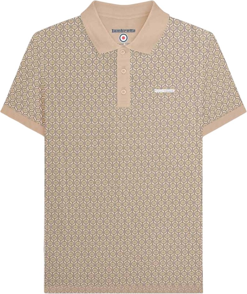 Lambretta - "AW24" Poloshirt für Herren (Steinfarben)