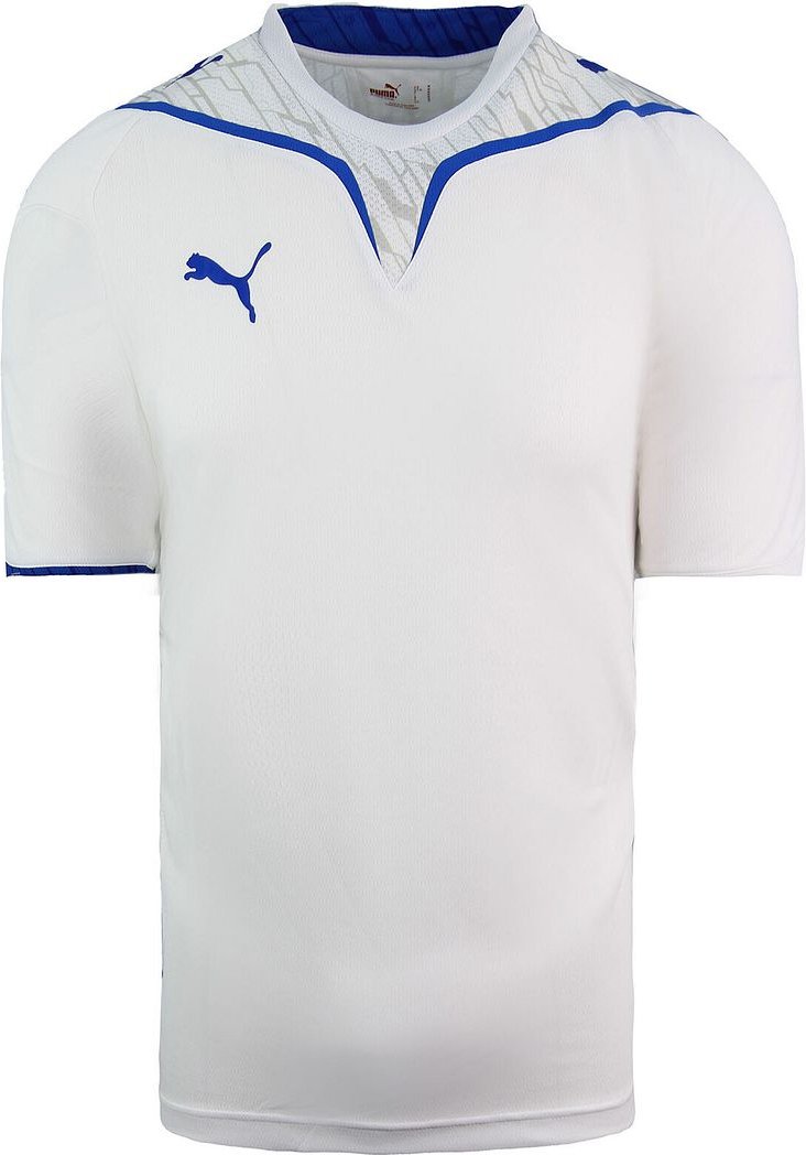 Puma V-Konstraukt Kurzarm Crew Hals Weißer Herren Fußballtop 700591 31